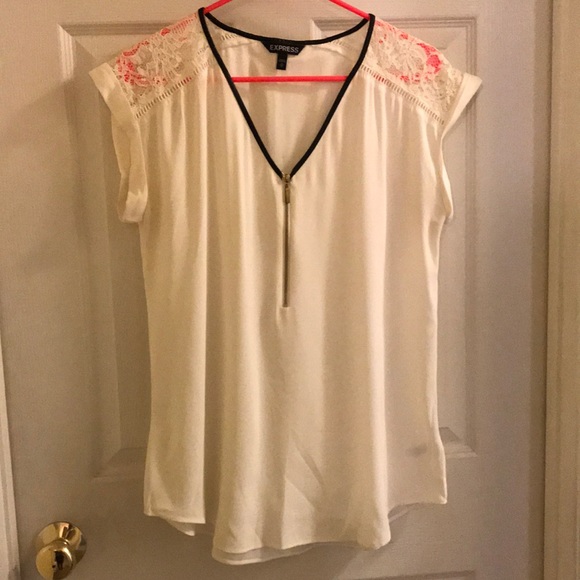 Silky zip front tee - Picture 1 of 3